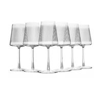 Stölzle Lausitz Crystal White Wine Glasses (Set of 6) - Durable 13.5 oz Stemmed Glassware, Lead-Free, Dishwasher Safe - Ideal Barware for Chardonnay & White Wines, Modern Glassware Designs