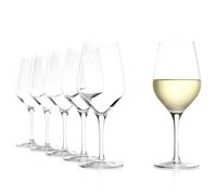 Stölzle Lausitz Exquisit Series Universal Glasses, 420ml, 6-piece set, dishwasher-safe: elegant white wine glasses for a many grape varieties