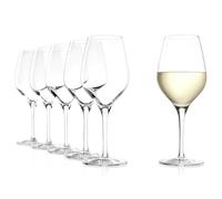 Stölzle Lausitz Exquisit Series White Wine Goblets, 350ml, 6-piece Set, Dishwasher-Safe: Noble Wine Glasses, Stable and Durable