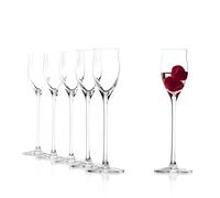 Stölzle Lausitz Fine Spirits and Schnapps glasses, 65 ml, set of 6, dishwasher proof: Glasses for fine spirits and schnapps, 65 ml, 6er Set, dishwasher proof: Extravagant Spirits glass with a long stem and classy contours