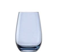 Stölzle Lausitz Glass Elements 465 ml Set of 6, Dishwasher Safe, Coloured Drinking Cups, Blue Grey