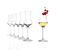 Stölzle Lausitz Grappa Glasses I Grappa Glasses Set of 6 I Shot Glasses with Handle I Liqueur Glasses I 90 ml I Dishwasher Safe I Like Mouth-Blown I Excellent Premium Quality
