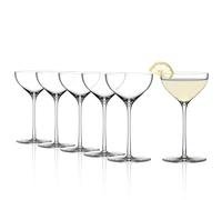 Stölzle Lausitz Nick and Nora Glas - Kyoto Bar/Set of 6 Cocktail Bowls/Aperitif Glasses/Cosmopolitan Glasses/Martini Glasses