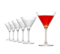 Stölzle Lausitz NYB SOHO Cocktail Bowls Set of 6 250 ml - Elegant Cocktail Glasses Ideal for Martini or Cosmopolitan - Crystal Glasses, Tapered Down - Dishwasher Safe