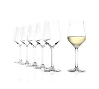 Stölzle Lausitz Revolution White Wine Glasses, 365 ml, Set of 6, Elegant Crystal Glass, Dishwasher Safe, Shatterproof, Highest Quality
