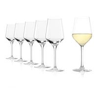 Stölzle Lausitz Revolution White Wine Glasses, 365 ml, Set of 6, Elegant Crystal Glass, Dishwasher Safe, Shatterproof