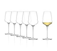 Stölzle Lausitz White Wine Glasses Cocoon/White Wine Glasses Set of 6/Wine Glasses Crystal Glass/Elegant White Wine Glass Extravagant/High-Quality Wine Glass Set/Wine Glasses Stölzle