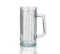 Stölzle Oberglas Gambrinus Beer Mug Set of 6, 0.5L Soda Lime Glass, Sturdy Beer Jug, Dishwasher Safe