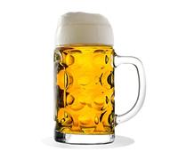 STÖLZLE Oberglas ISAR Beer Mug 0.5 L Original Beer Mug Oktoberfest I Set of 2 I Traditional Beer Glass I Dishwasher Safe I High Quality
