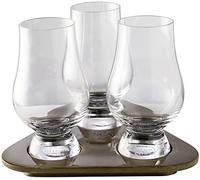 Stölzle The Glencairn Whisky Glass Tasting Set of 3 Glasses and Wooden Tray