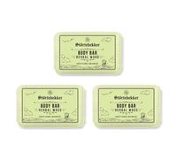 Störtebekker® Premium Body Bar Herbal Wood | Body Scrub Solid Shower Gel Men & Women | Natural Cleaning, Wonderful Fragrance | Handmade & No Additives (3 x 120 g)