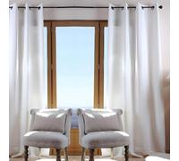 Stof - Duo Blackout Curtain Plain Cotton Ecru 240 x 135 cm