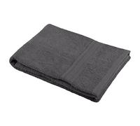 Stof Lovely Casa - Bath Towel - Size 30 x 50 cm - 100% Organic Cotton - Anthracite - Lagoon Model - Bath Linen - Wash at 40 cm
