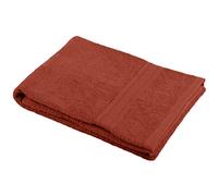 Stof Lovely Casa - Bath Towel - Size 30 x 50 cm - 100% Organic Cotton - Terracotta - Lagoon Model - Bath Linen - Wash at 40 cm