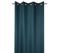 STOF Lovely CASA, Eyelet Curtain, Size 140 x 260 cm, 100% Cotton, Emerald, Oxford Model, Cotton Satin, Very Elegant and Soft to the Touch, 8 Eyelets, Easy Installation