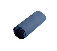 STOF Lovely Casa - Fitted Sheet - Size 160 x 200 cm - 100% Cotton - Blue - Alicia Model - Soft and Comfortable for Cuddly Nests - Oeko-TEX Certified