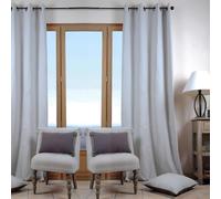 Stof - Plain Blackout Curtain Duo Cotton Pearl 240 x 135 cm