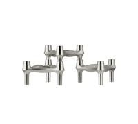 STOFF Nagel BMF Candle Holder Set of 3 Brushed Chrome