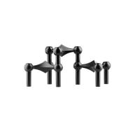 STOFF Nagel Candle Holder Set of 3 Black