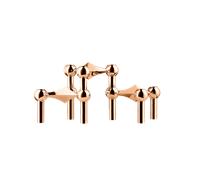 STOFF Nagel Candle Holder Set of 3 Rose Gold
