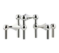 STOFF Nagel - Nagel Candlestick 3 Pieces, Chrome - Chrome