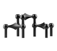 STOFF Nagel - Nagel Candlestick 3 Pieces, Matte Black - Matte Black