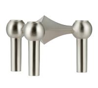 STOFF Nagel - Nagel Candlestick, Brushed Chrome - Brushed Chrome