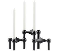 STOFF Nagel - Stoff Nagel Candlestick Matte Black + Candle 12-pack - Black