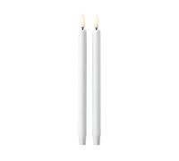 STOFF Nagel - Taper Candles By Uyuni Led Candle 2-pack, White - White