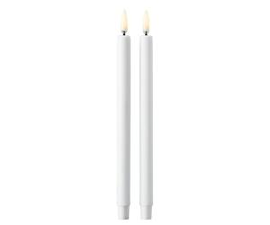 STOFF Nagel - Taper Candles By Uyuni Led Candle 2-pack, White - White