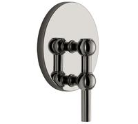 STOFF Nagel Wall Candle Holder H14.5 Black Chrome