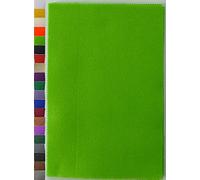 StoffBook Apple green 2MM THICK UNIVERSAL FELT PLATE CA.20CM X 30CM FABRIC MATERIAL, d332