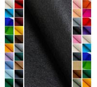 StoffBook Black Stable Craft Felt Bag Fabric 4MM-100CM Material, d218(Black)