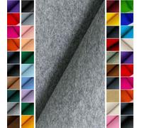 StoffBook D217 Premium Felt Fabric 4 mm Elegant Look Like Wool Felt Craft Felt 100 cm Wide Grey