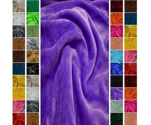 StoffBook Purple Faux Fur Rabbit Plush Material Fabric, c995(Purple)