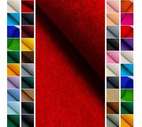 StoffBook Red Long Stable Craft Felt Pocket Felt Fabric 4 mm - 100 cm Fabrics, E386