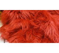 StoffBook red Shaggy Long Hair Mammoth Fur 1000G Fabric Material, c211