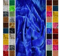 StoffBook Royal Blue Faux Fur Rabbit Plush Material Fabric, c956(Royal Blue)