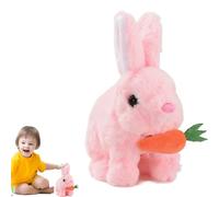 Stoffed Bunny Doll, Bouncing Rabbit Toy, Colourful Electronic Rabbit Toy, Adorable Talking Animal Doll, Indoor Culture for Living Room, Bedroom, Study