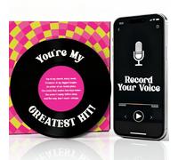 STOFINITY Record Happy Anniversary Card For Boyfriend, Girlfriend - Romantic Love Cards For Him, Her - Cute Couple Gifts For Birthday, Christmas, Wedding - Valentine's Day Card For Husband And Wife