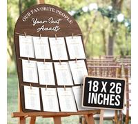 STOFINITY Wedding Seating Chart Board Display For Wedding Reception Decor - Rustic Seating Chart For Reception Display, Wood Find Your Seat Sign Ideas