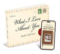 Stofinity What I Love About You Book Gifts Boyfriend, , Fill In The Blank Book Anniversary Couple Gifts for Women, Sweetest Day Gifts for Him, Boyfriend Gifts, Girlfriend Gifts, Wife Gifts, Bf Gifts