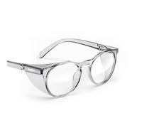 Stoggles Round Z87.1 Certified Polycarbonate Safety Glasses, Scratch & Shatter-Proof, Blue-Light & UV Blocking Lens, Top & Side Shields, Anti-Fog Dip Coated, Durable, Protective & Stylish Eyewear