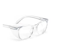 Stoggles Square Z87.1 Certified Polycarbonate Small Fit Safety Glasses, Scratch & Shatter-Proof, Blue-Light & UV Blocking Lens, Top & Side Shields, Anti-Fog Dip Coated, Protective & Stylish Eyewear