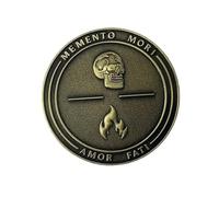 Stoic Challenge Coin: The Cardinal Virtues, Memento Mori, Amor Fati