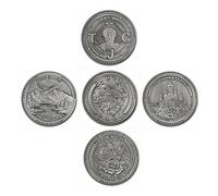 Stoic Coin Collection Stoicism Medallions Stoic Challenge Coin for Daily Stoic Practice Meditations Stoic Reminder Token for Stoicism Gifts, Set of 5