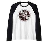 Stoic Four Virtues Courage Wisdom Justice Temperance Raglan Baseball Tee