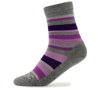 Stoic - Kid's Merino Trekking Crew Socks Stripes - Walking socks size 31-34, blue