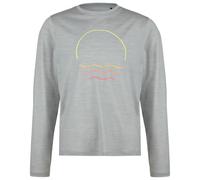 Stoic - Kid's Merino155 LaholmSt. Print L/S - Merino shirt size 152, grey