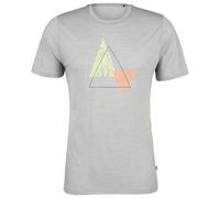 Stoic - Merino155 LaholmSt. Print T-Shirt Peak - Merino shirt size 4XL, grey